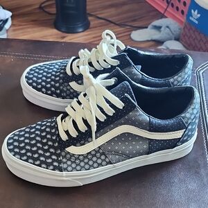 Vans Black and White Patterned Sneakers